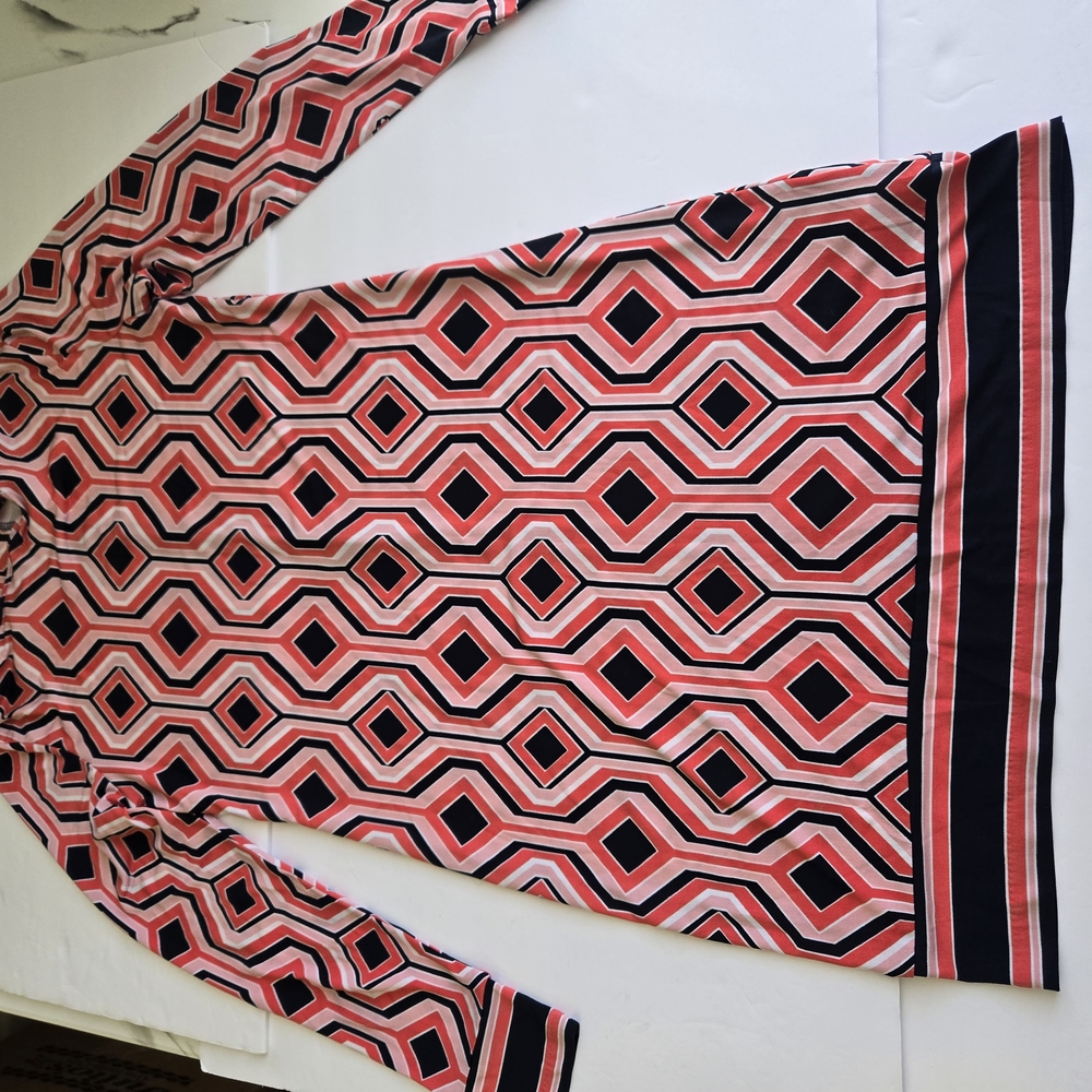 Michael Kors Geometric Pink and Black Dress